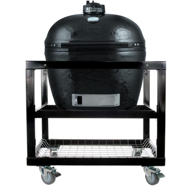 Primo Oval XL 400 Ceramic Kamado Grill On Cart With Stainless Steel Grates - 778