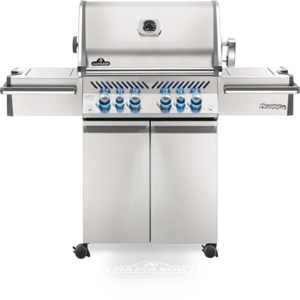 Napoleon Prestige PRO 500 Propane Grill with Infrared Rear and Side Burners and Rotisserie Kit - PRO500RSIBPSS-3