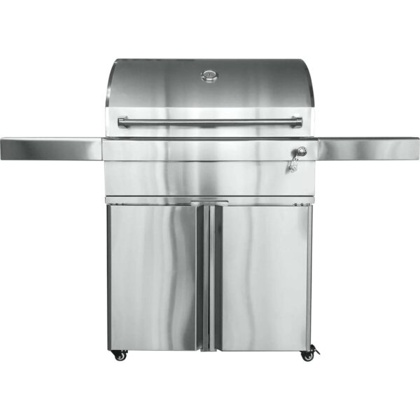 Turbo 32-Inch Stainless Steel Charcoal Grill With Adjustable Charcoal Tray - 32CHARCOALG