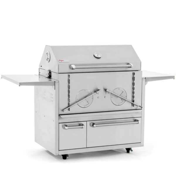 Cajun Grill Preaux 36-Inch Stainless Steel Charcoal Grill