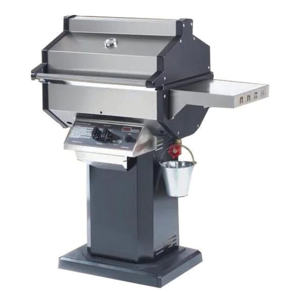 Phoenix Stainless Steel Natural Gas Grill Head On Black Aluminum Patio Base - SDBOPN