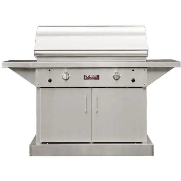 TEC Sterling Patio FR 44-Inch Infrared Propane Gas Grill On Stainless Cabinet - STPFR2LPCAB
