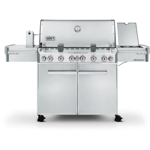 Weber Summit S-670 Propane Gas Grill With Rotisserie, Sear Burner & Side Burner - 7370001