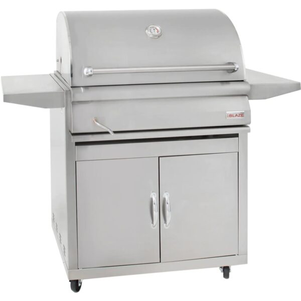 Blaze 32-Inch Stainless Steel Charcoal Grill With Adjustable Charcoal Tray - BLZ-4-CHAR