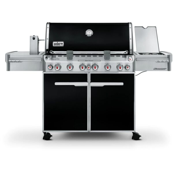 Weber Summit E-670 Propane Gas Grill With Rotisserie, Sear Burner & Side Burner - Black - 7371001